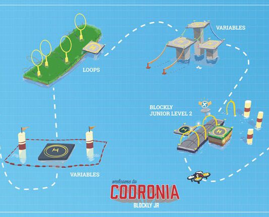 Great Virtual Camp Journey for students: CODRONIA codronia_mini_MAP_blockly_jr_complete